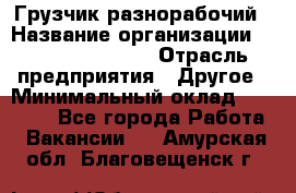 Грузчик-разнорабочий › Название организации ­ Fusion Service › Отрасль предприятия ­ Другое › Минимальный оклад ­ 25 000 - Все города Работа » Вакансии   . Амурская обл.,Благовещенск г.